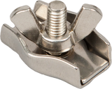 Litzenklemme Edelstahl mit Flügelmutter für Litzen bis 4 mm