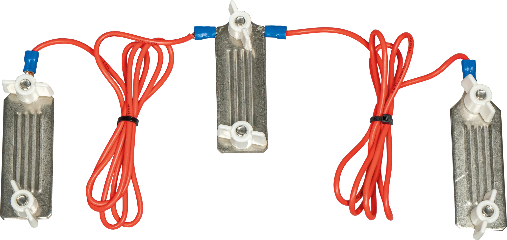 Zaunverbindungskabel B-Band, mit 3 Paar Edelstahl-Klemmplatten (1 Stück/Pack)