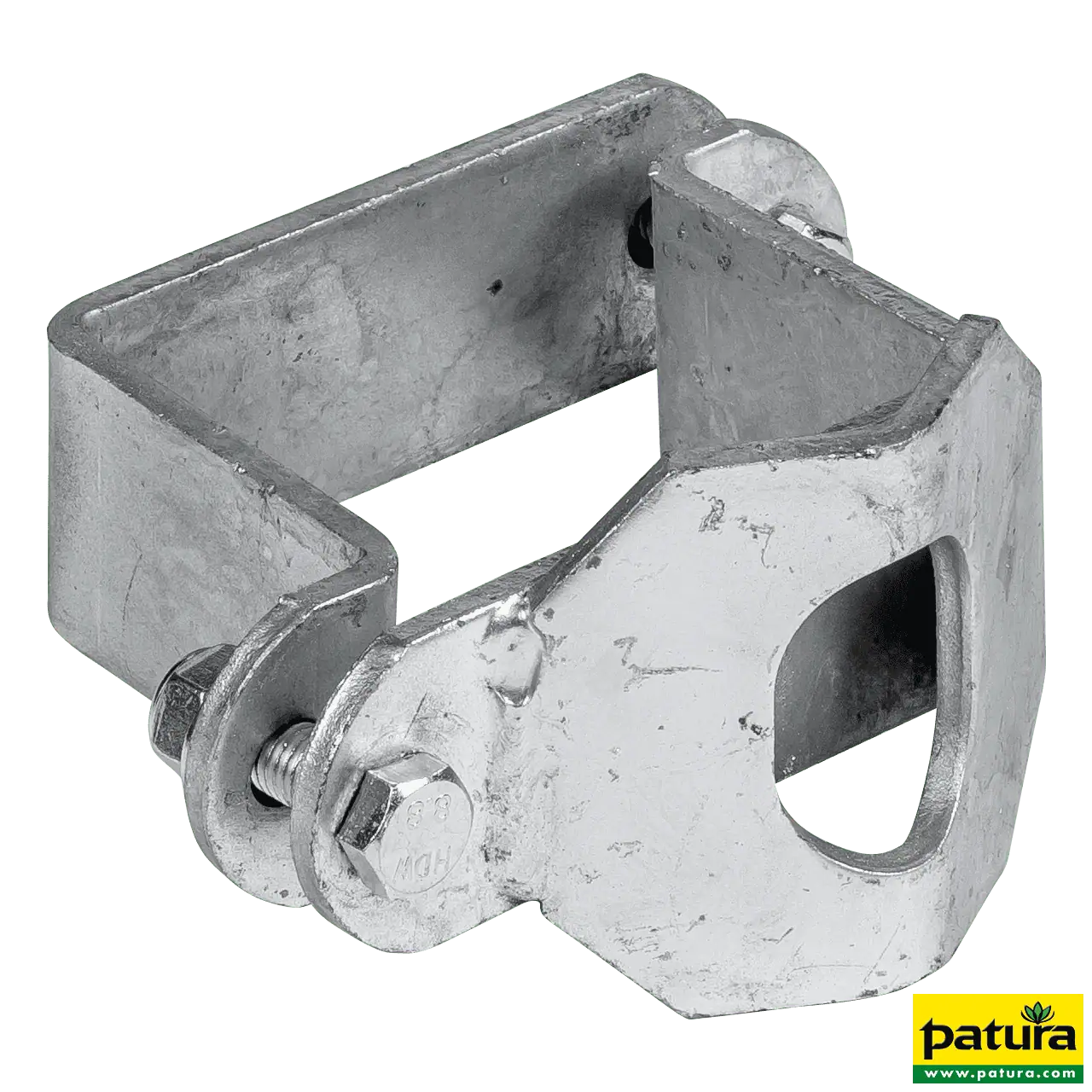 Schelle Quadrat 90 mm, mit 1 Riegelhalter RS