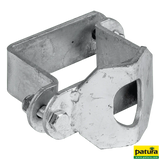 Schelle Quadrat 90 mm, mit 1 Riegelhalter RS