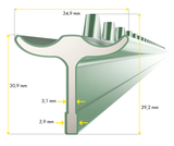 T-Pfosten Profi, l = 1,52 m, grün lackiert