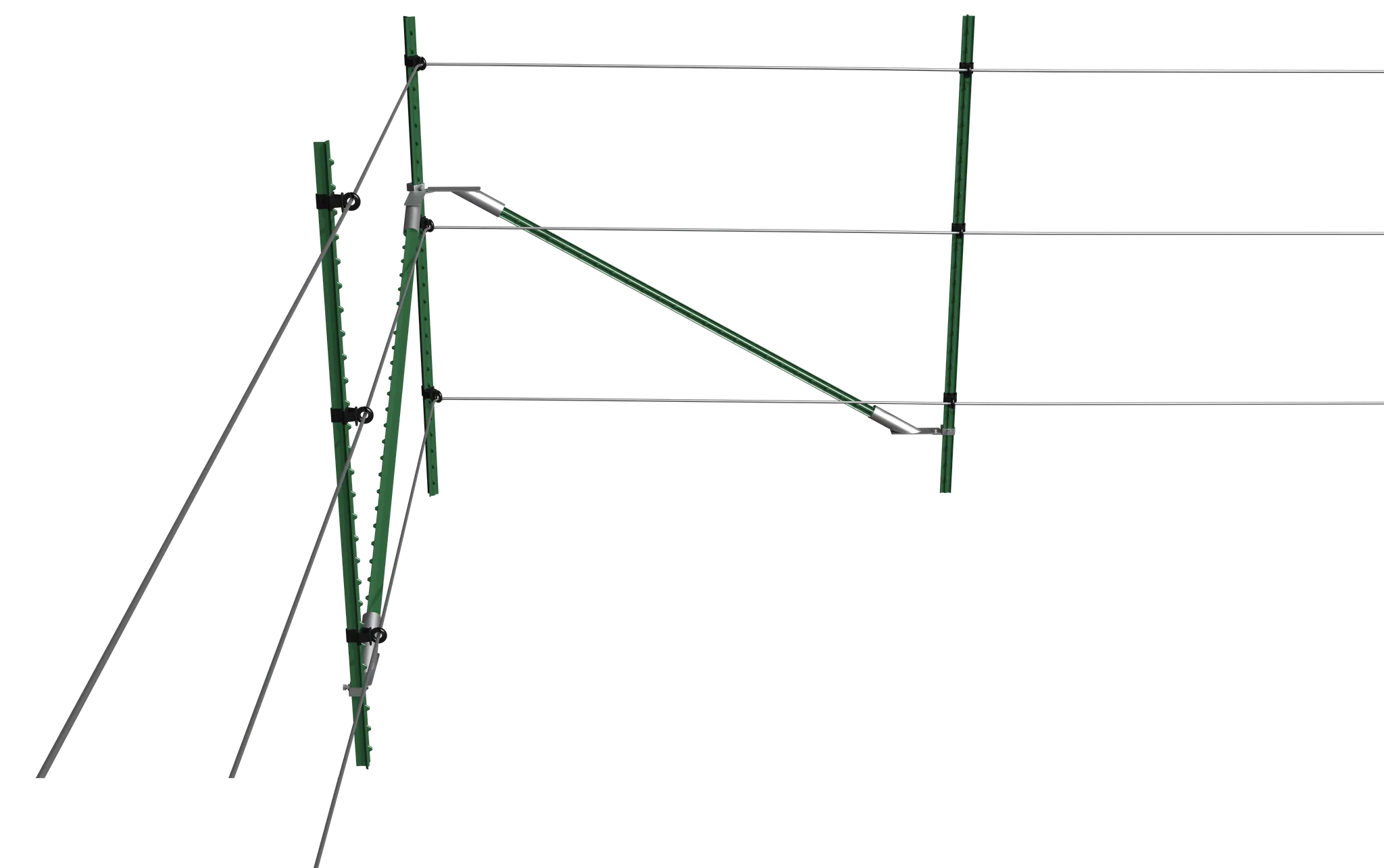 T-Pfosten - 90 Grad Ecken Set