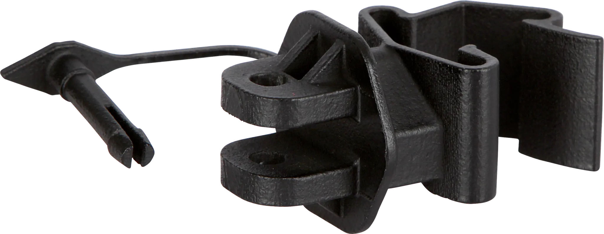 Standard-Isolator mit Stift, schwarz, für T-Pfosten (Karton mit 500 Stück)