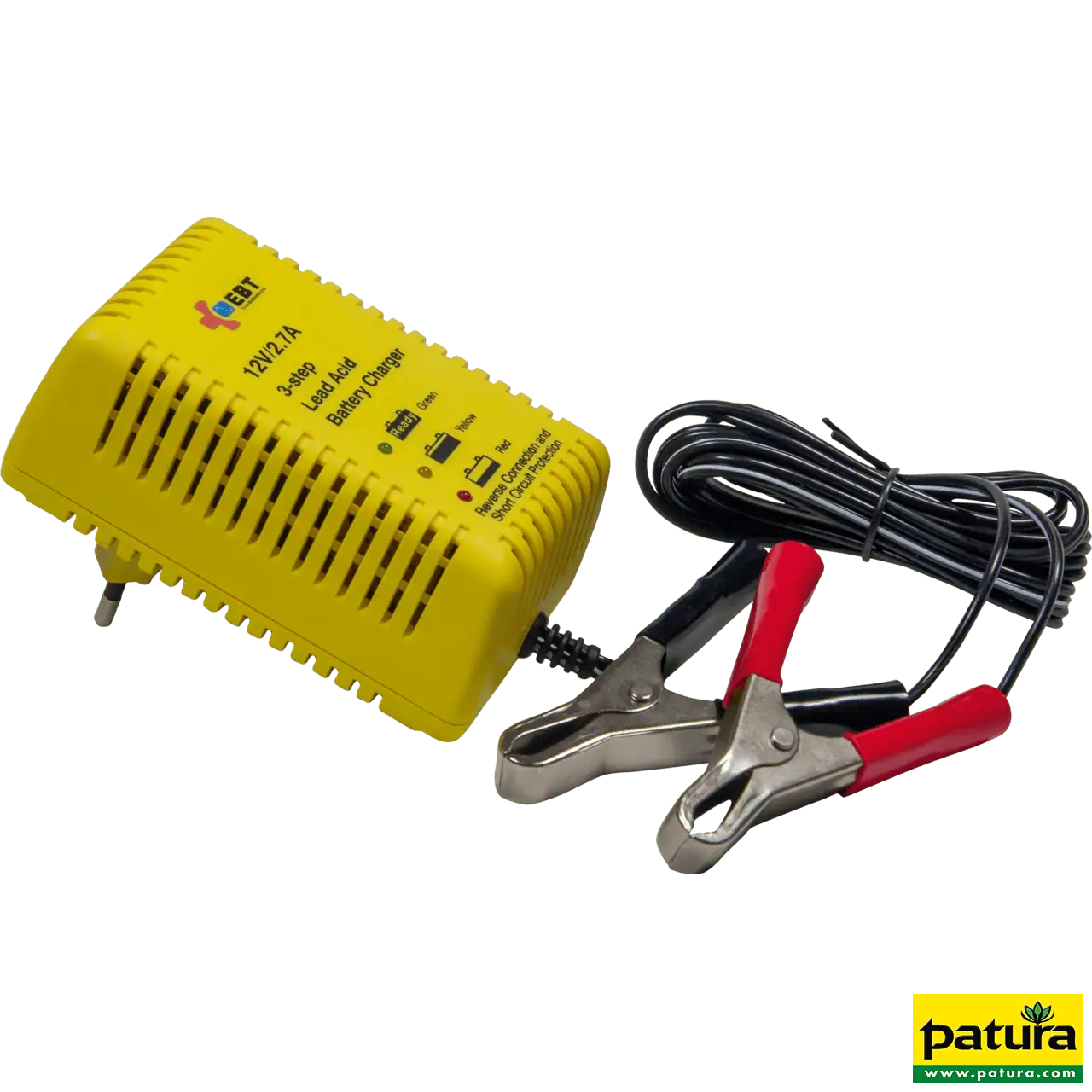 Automatikladegerät 12 V / 2,7 A, speziell für Gelakkus 32 Ah