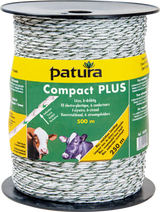 Compact Litze, 500 m Rolle, geflochten 6 Niro 0,20 mm, weiss-grün