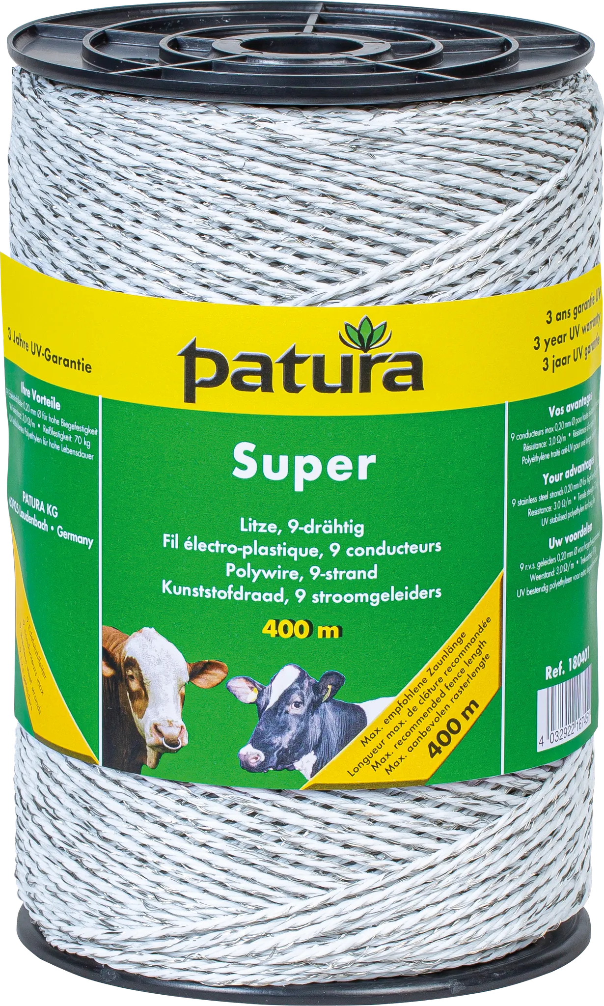 Super Litze, 400 m Rolle 9 Niro 0,20 mm, weiss