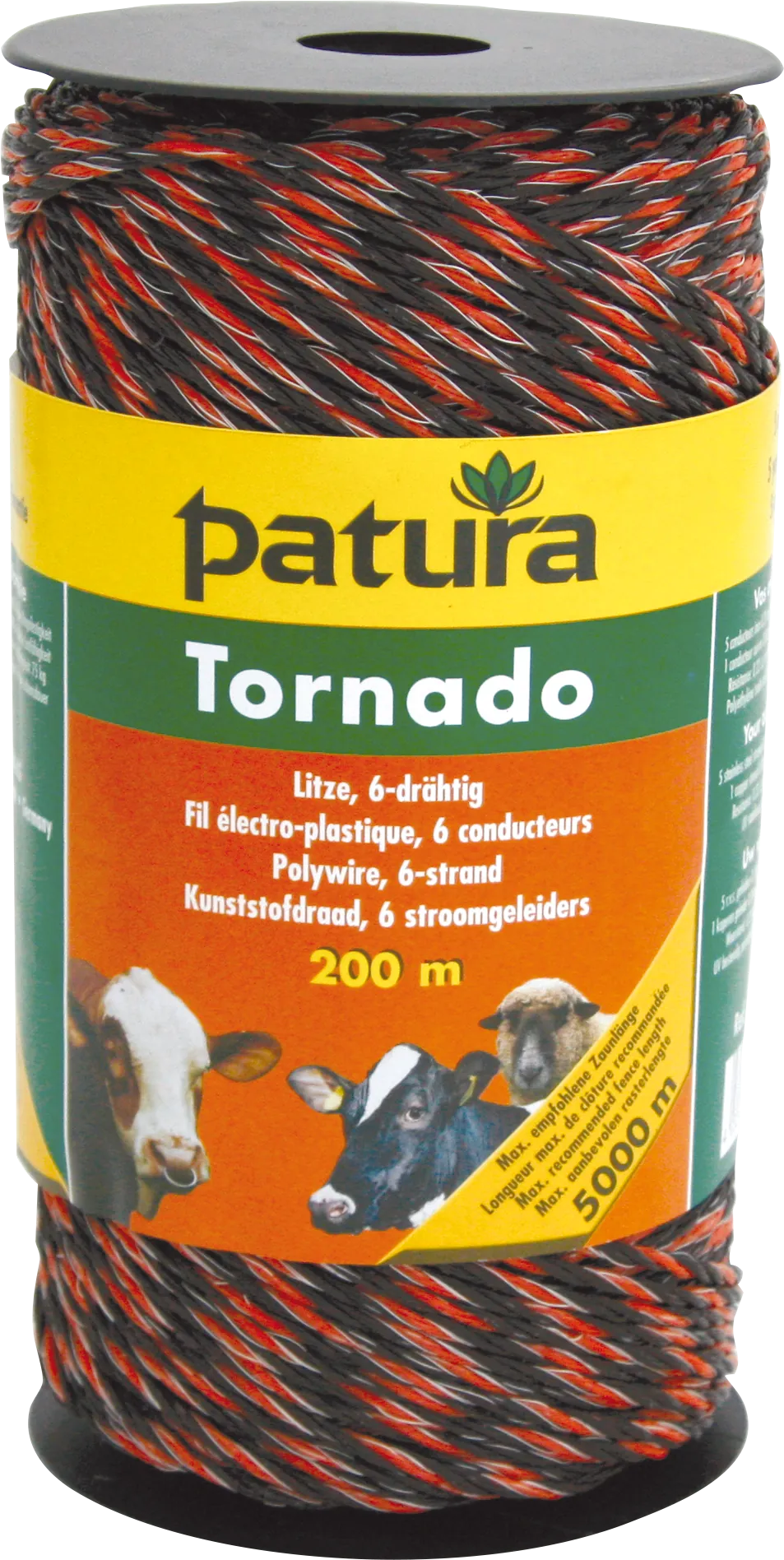 Tornado Litze, 200 m Rolle, braun-orange 5 Niro 0,20 mm, 1 Cu 0,30 mm