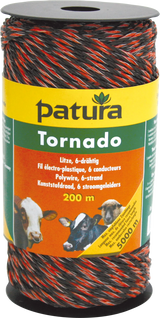 Tornado Litze, 200 m Rolle, braun-orange 5 Niro 0,20 mm, 1 Cu 0,30 mm