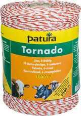 Tornado Litze, 1000 m Rolle weiss-orange 5 Niro 0,20 mm, 1 Cu 0,30 mm