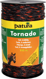 Tornado Seil, 200 m Rolle, braun-orange 5 Niro 0,20mm, 1 Cu 0,30mm