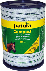 Compact Breitband 20 mm, 200 m Rolle 6 Niro 0,16 mm, weiss-grün