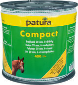 Compact Breitband 20 mm, 400 m Rolle 6 Niro 0,16 mm, weiss-grün