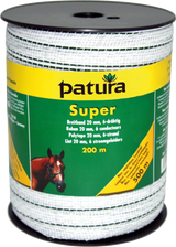 Super Breitband 20 mm, 200 m Rolle 4 Niro 0,20mm, 2 Niro 0,30mm, weiss-grün