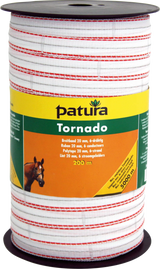 Tornado Breitband 20 mm, 200 m Rolle 5 Niro 0,20mm, 1 Cu 0,30mm, weiss-orange