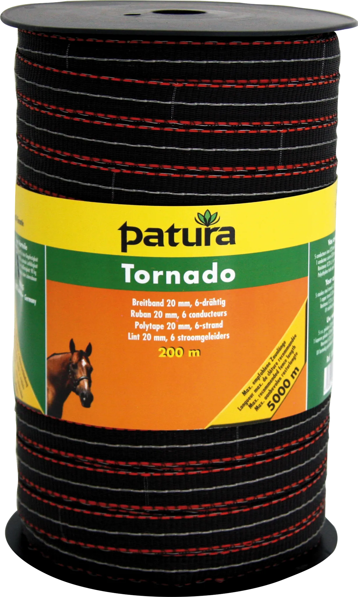 Tornado Breitband 20 mm, 5 Niro 0,20 mm 1 Cu 0,30 mm, braun-orange, 200 m Rolle