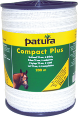 Compact Plus Breitband 20mm, 200 m Rolle 6 Niro 0,20 mm, weiss