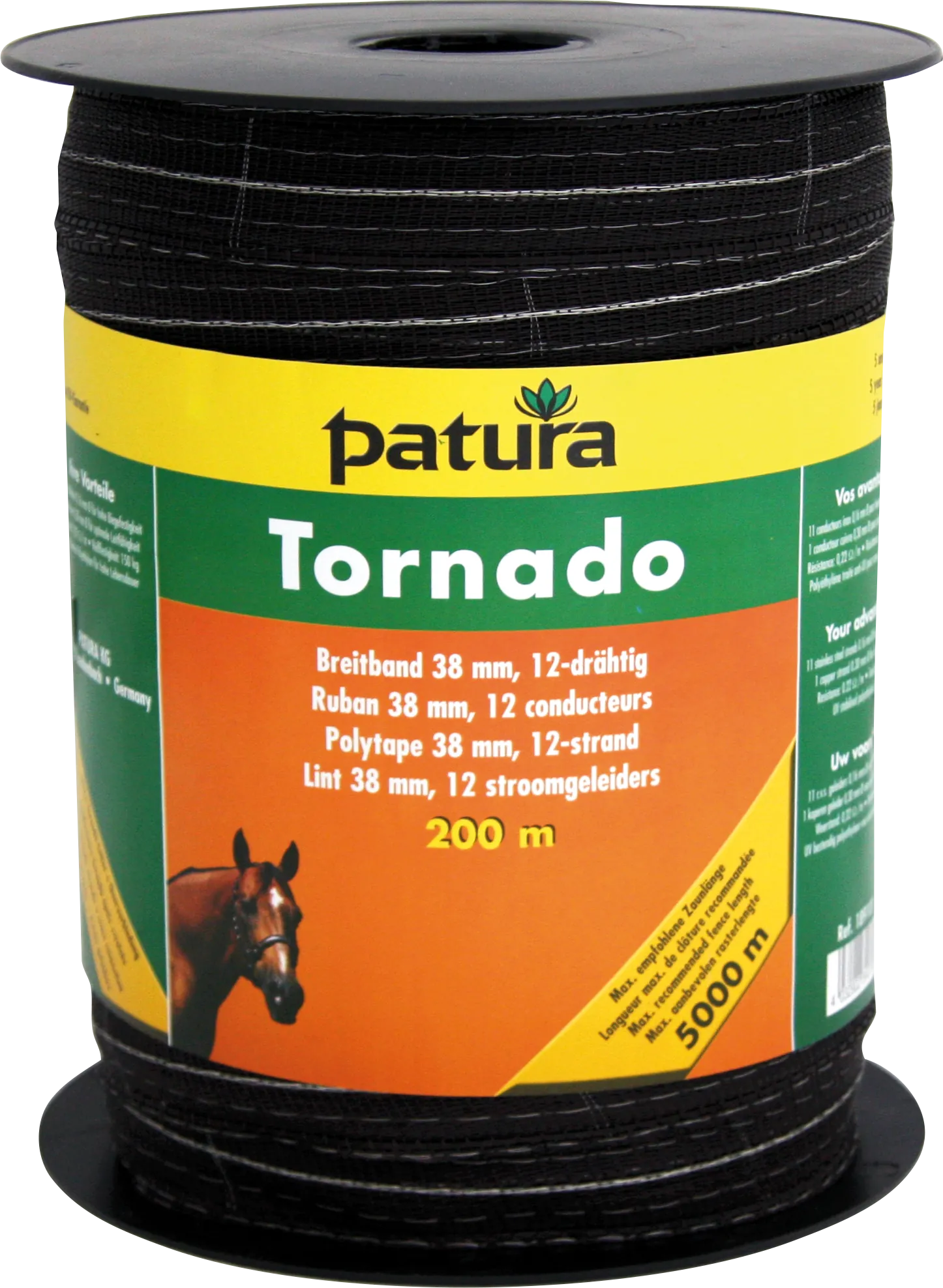 Tornado Breitband 38 mm, 200 m Rolle 11 Niro 0,16mm, 1 Cu 0,30mm, braun