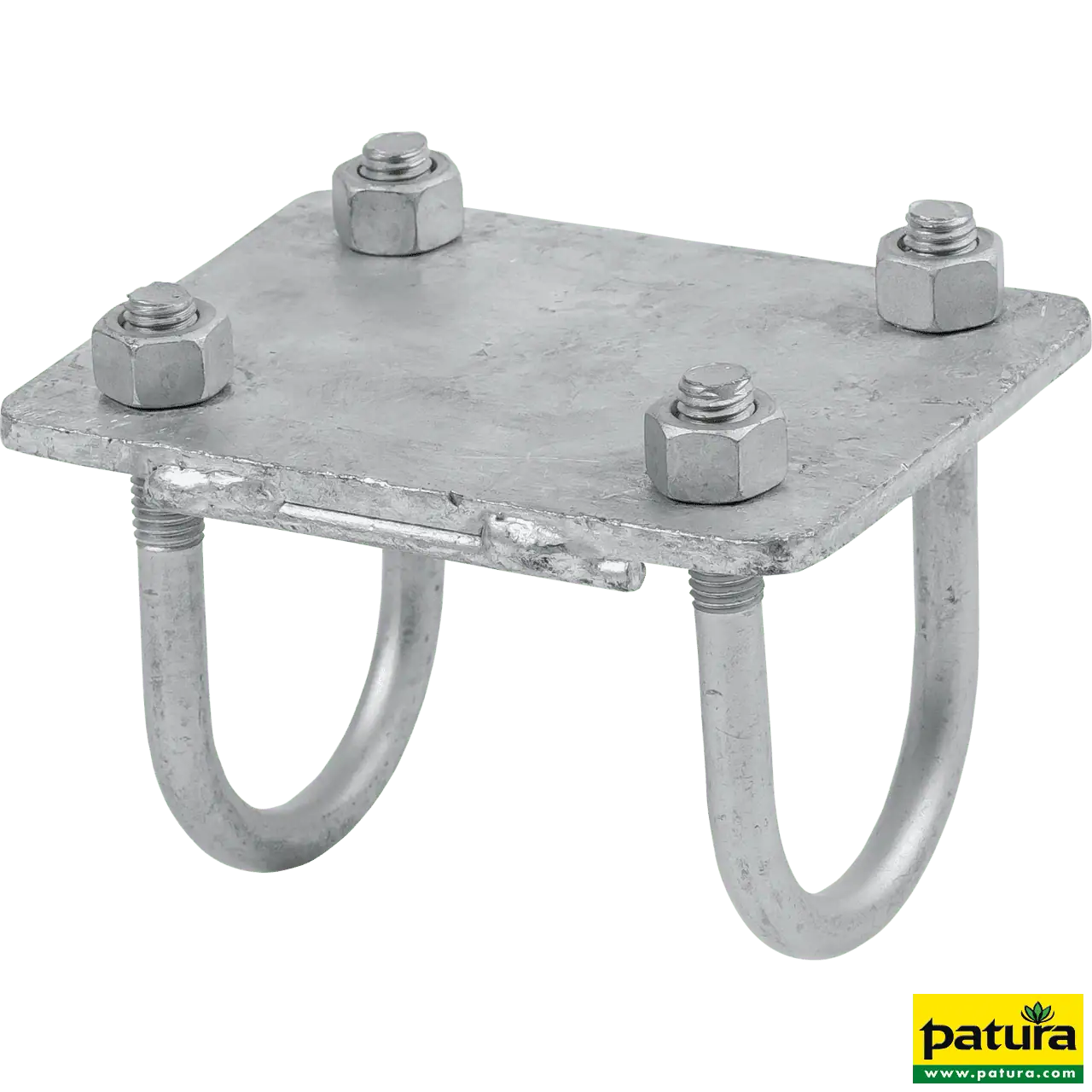 Halter für Nacken- und Nasengurt mit Bügelschrauben für Rohr d= 48,3 mm