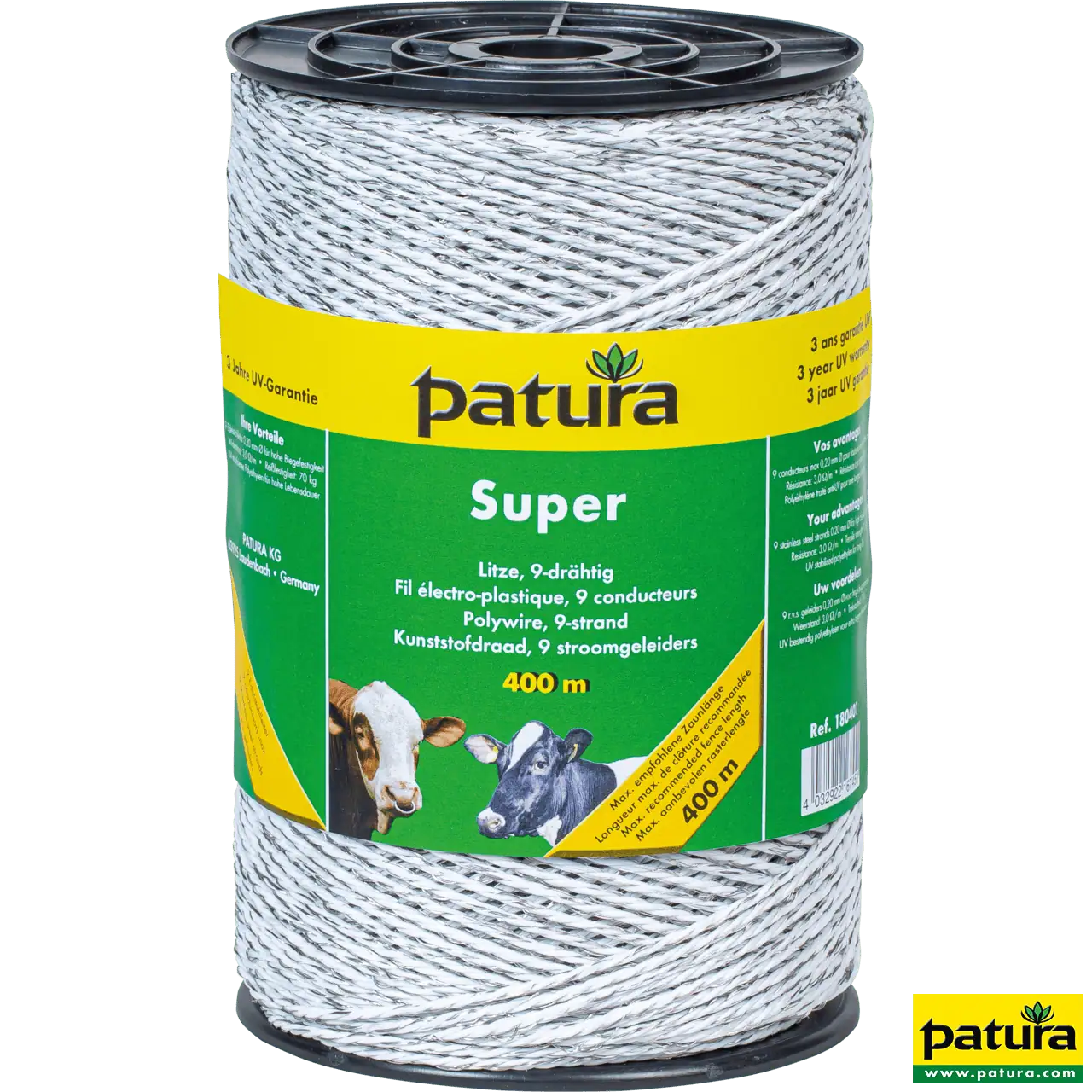 Super Litze, 400 m Rolle 9 Niro 0,20 mm, weiss