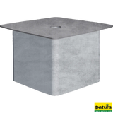 Abdeckung für Einbauhülse, quadratisch, 90 mm