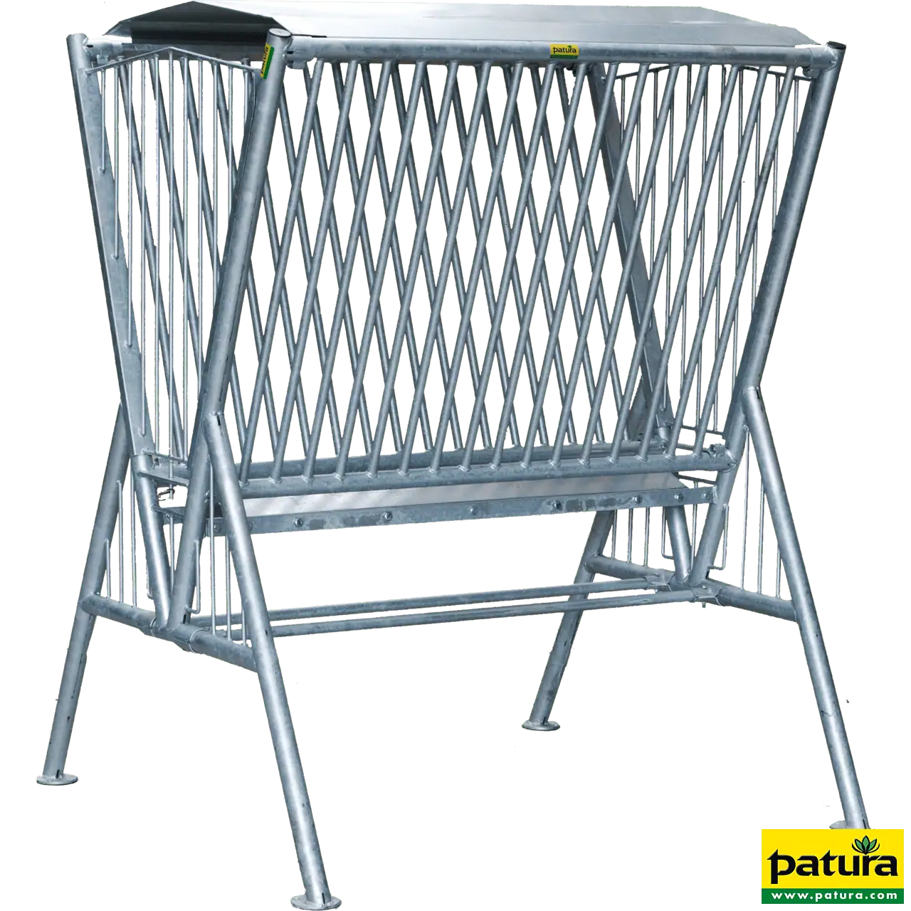 Pferderaufe, Fressgitterabstand 6 cm, Fresshöhe 79 cm, 1,45 x 1,35 x 1,85 m