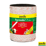 Tornado XXL Litze, 1000 m Rolle geflochtene Litze, weiss-rot