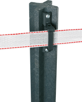 Kunststoff-Pfosten 1,85 m Kreuzprofil, gespitzt