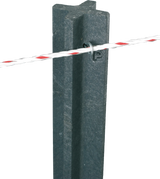 Kunststoff-Pfosten 1,85 m Kreuzprofil, gespitzt (Pal. mit