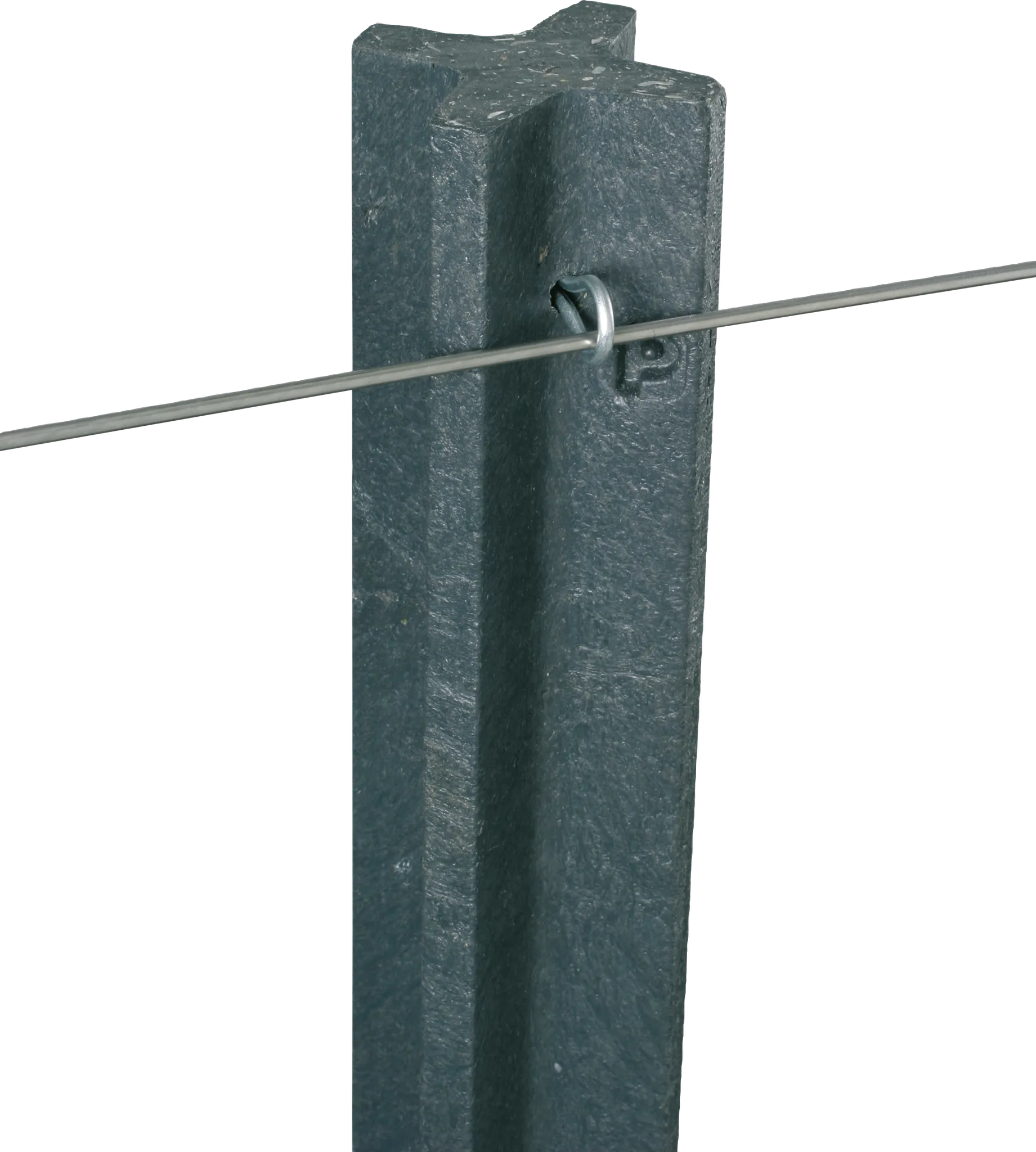 Kunststoff-Pfosten 1,85 m Kreuzprofil, gespitzt (Pal. mit