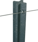 Kunststoff-Pfosten 1,85 m Kreuzprofil, gespitzt (Pal. mit