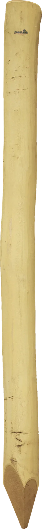 Robinienpfahl, rund, geschliffen, gehobelt, gefast, 4-fach gespitzt, 3200 mm, Ø 16–18 cm