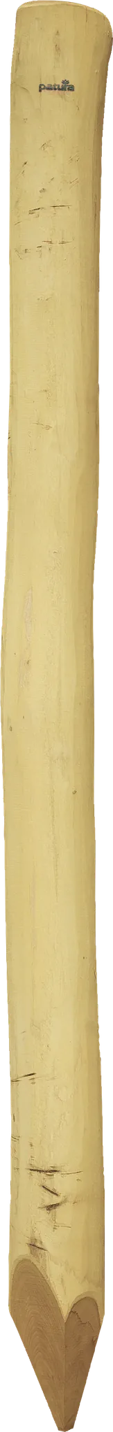 Robinienpfahl, rund, geschliffen, 3500 mm, d=16-18 cm, gefast, gehobelt,