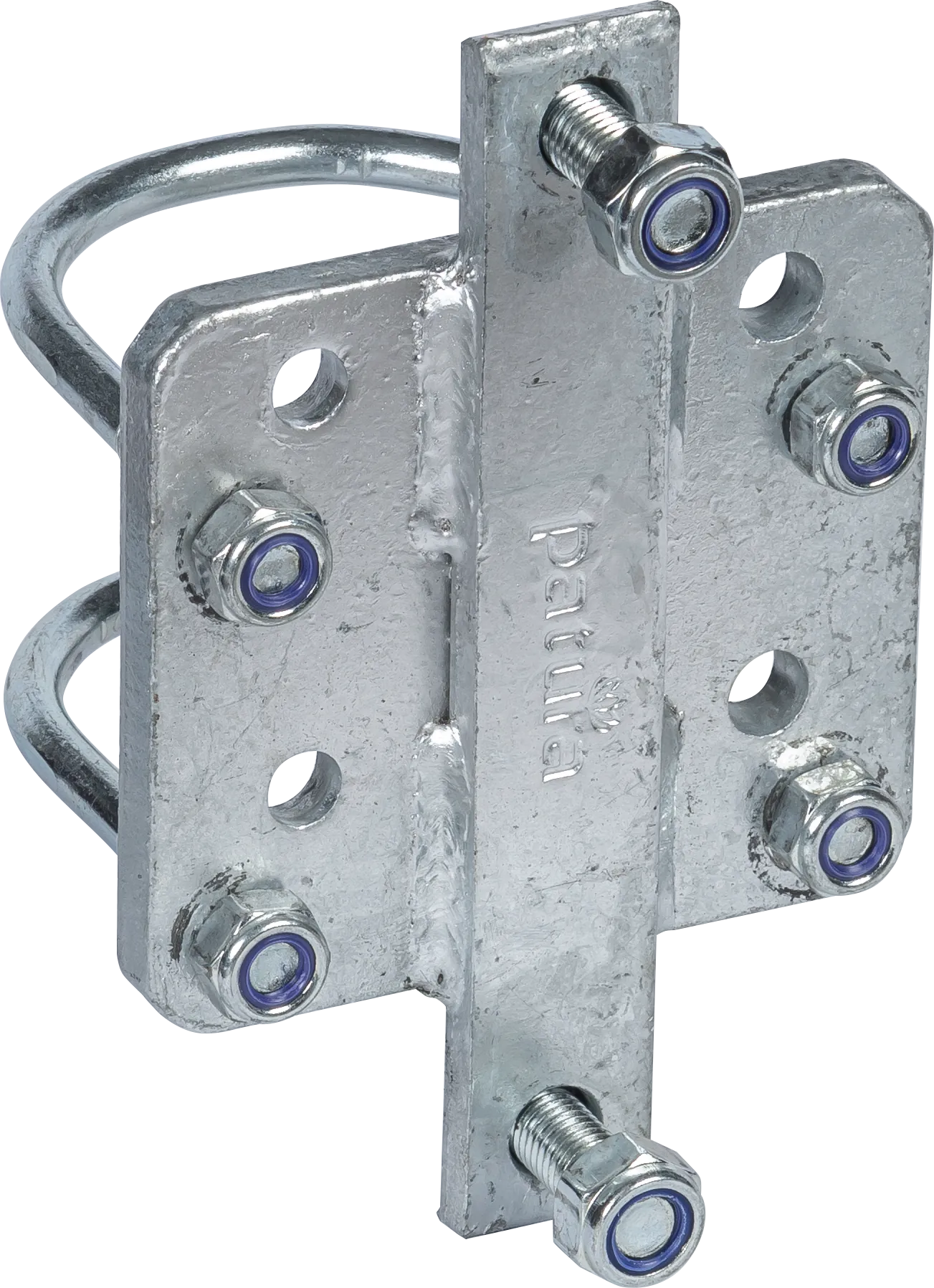 Adapter für Riegelverschluss Weidetor an Pfosten d= 102 mm