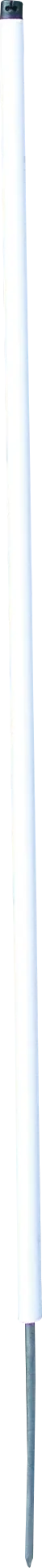Kunststoffpfahl 1,06 m rund, weiß,d=19mm verz. Einzelspitze (10 Stück / Pack)