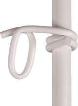 Kunststofföse weiß, f. Bänder bis 40 mm Pfähle mit d= 19 mm  (25 Stück / Pack)