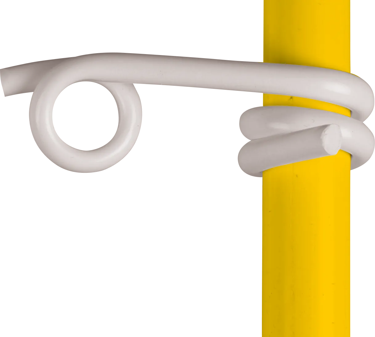 Kunststofföse weiß, für Litzen und Seile für Pfähle d= 10 mm (25 Stück / Pack)