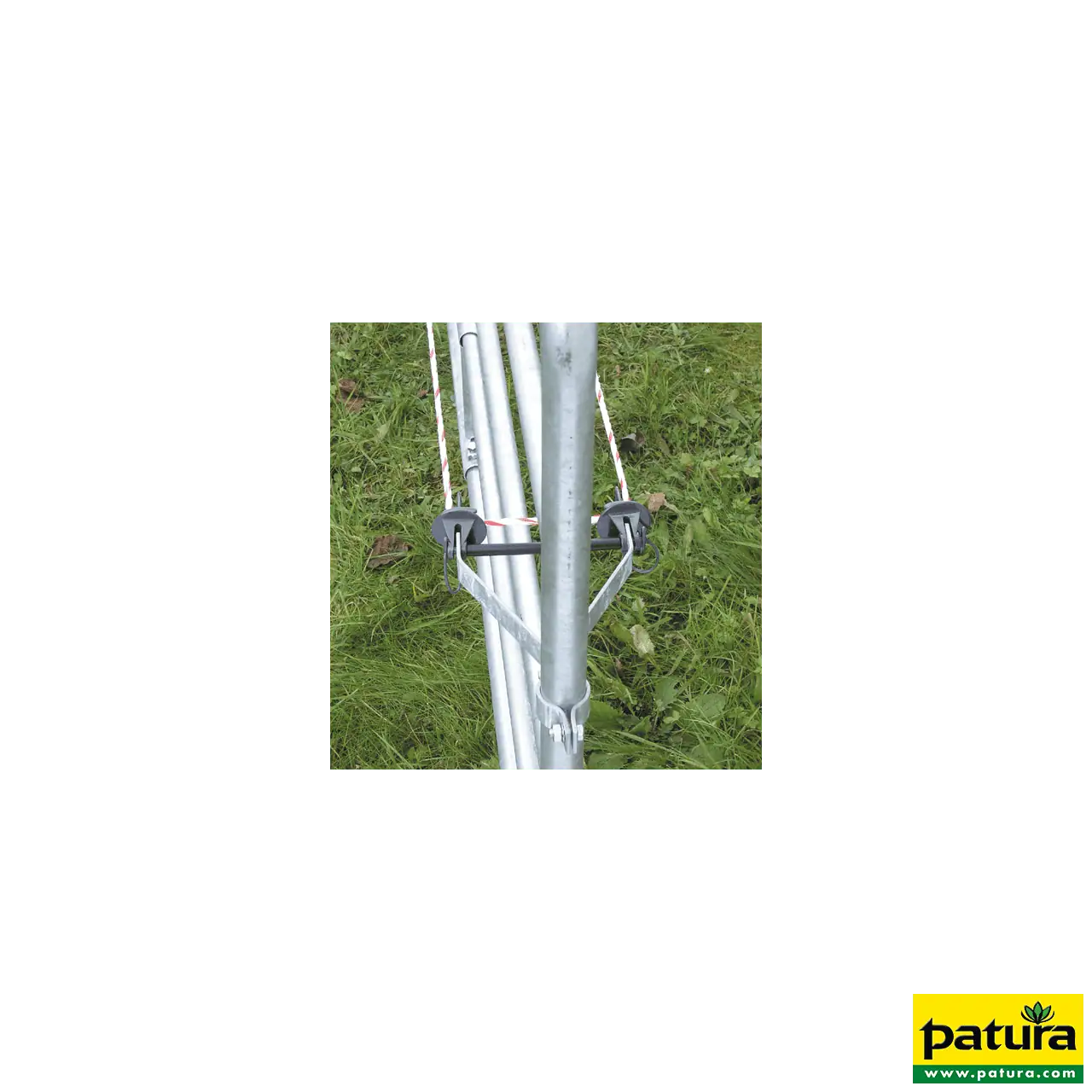 Weidezauntor, verstellbar, Stahl feuerverzinkt, Höhe 0,90 m, Länge 1,10–1,70 m, inkl. Montageteile