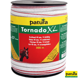 Tornado XL Breitband 40 mm, 200 m Rolle 11 Niro 0,16mm, 3 Cu 0,30mm, weiss-rot