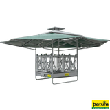 Klima-Raufe, Sicherheits-Fangfressgitter, Dachfläche 36 m², Einfahrhöhe 2,50 m, für Rinder und Pferde