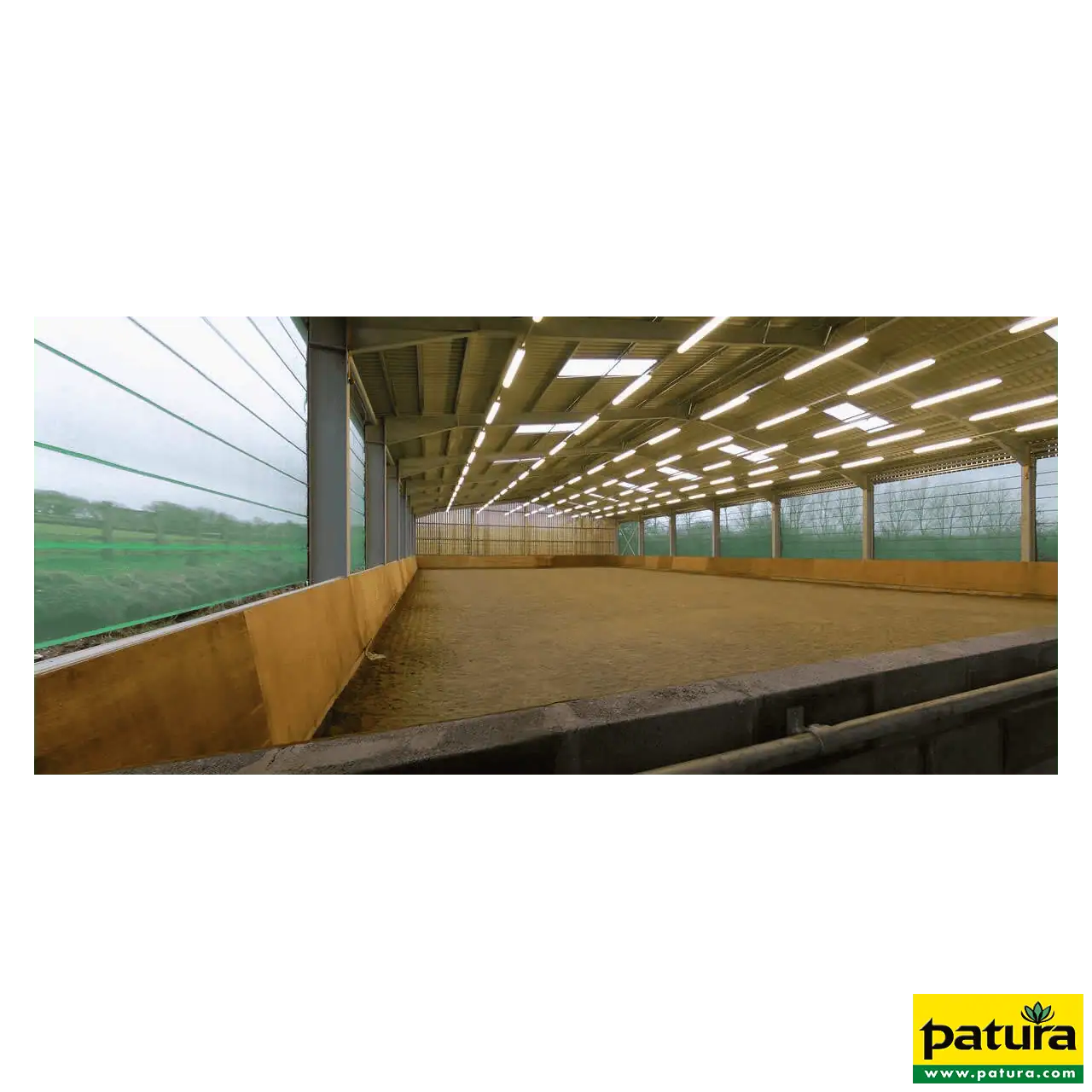 Windschutz-Spannpanel, windbrechendes Netz, Höhe 2,00 m, Breite 8,00 m