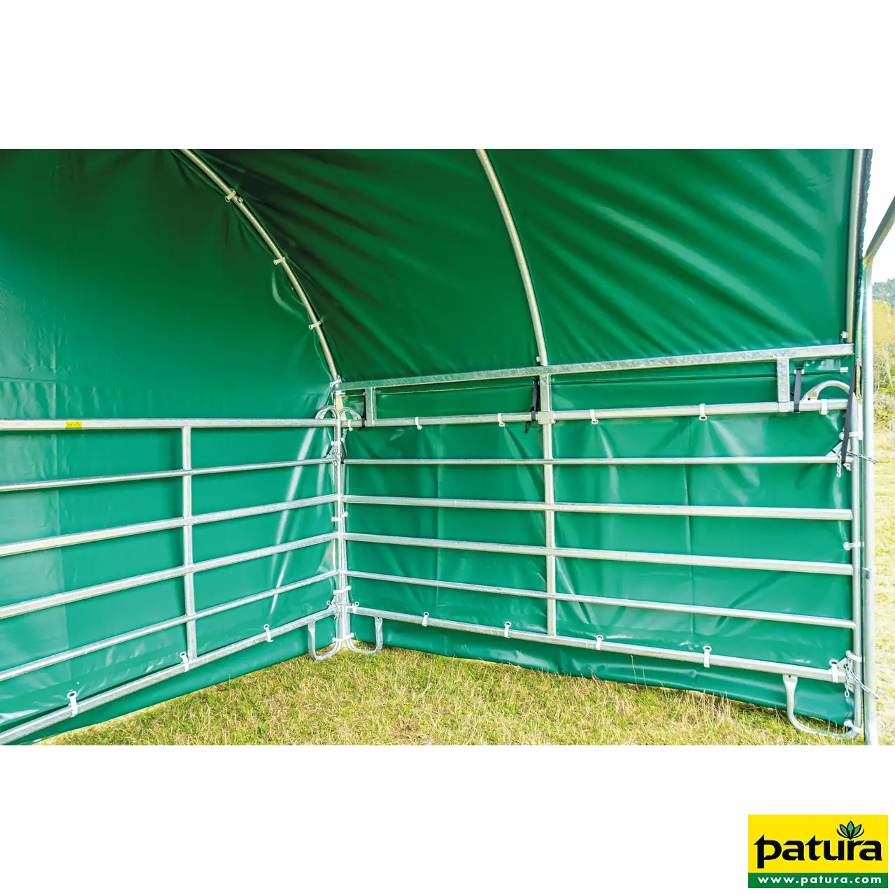 Wetterschutzplane Seitenteil, für Panel-Dach Compact, 3 m x 1,66 m, grün