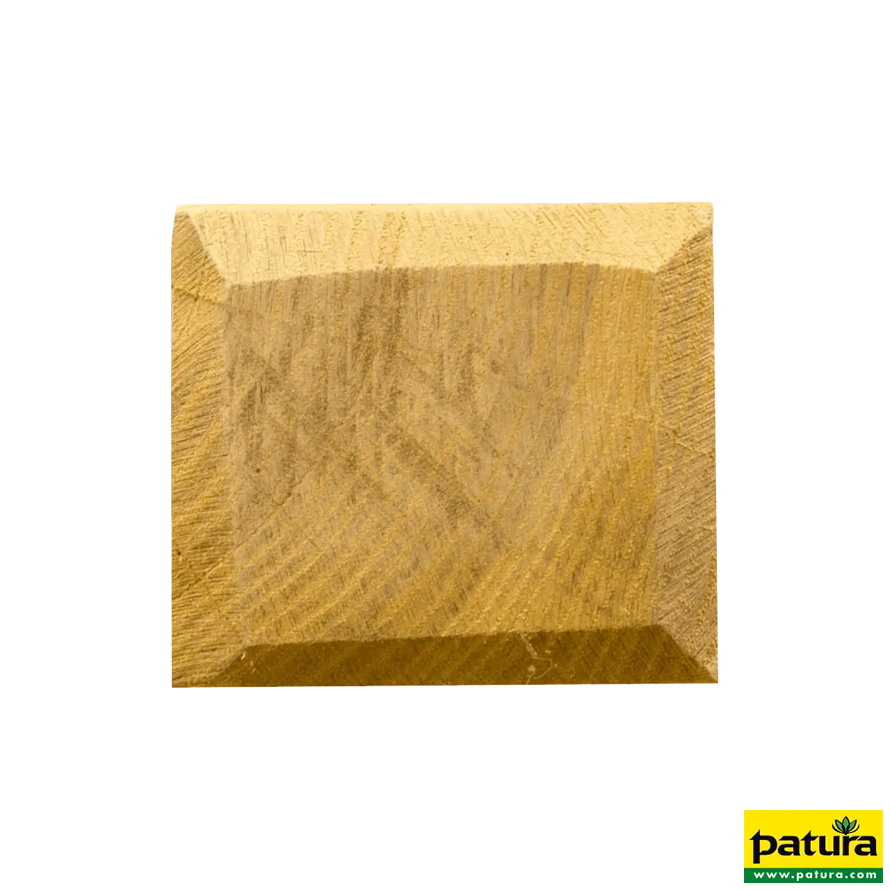 Robinienpfahl, vierkant, 2000x80x80 mm gesägt, gefast, 4-fach gespitzt, sägerau