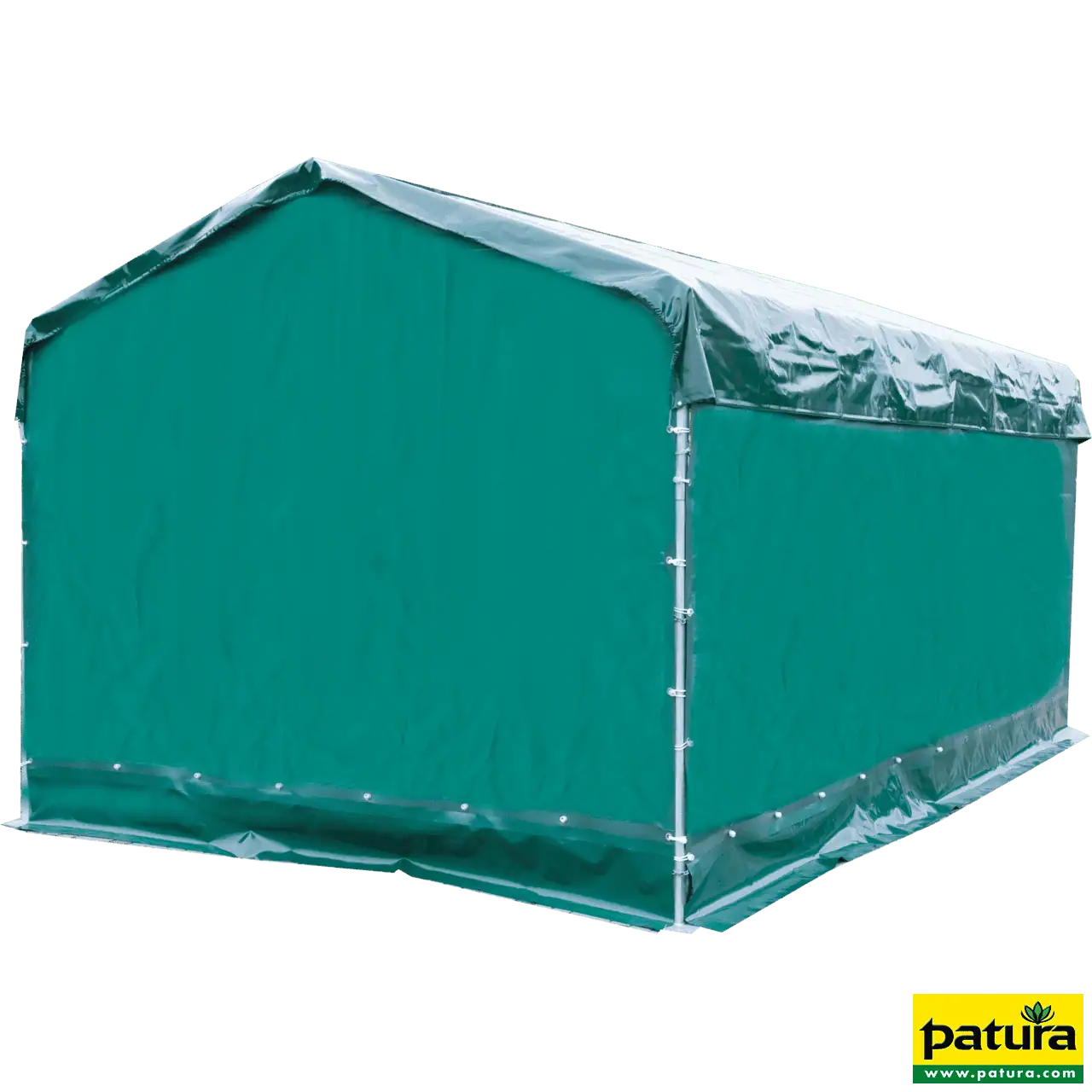 Wetterschutzplane für Panel-Dach Giebelseite, 3,60 x 3,25 m, grün