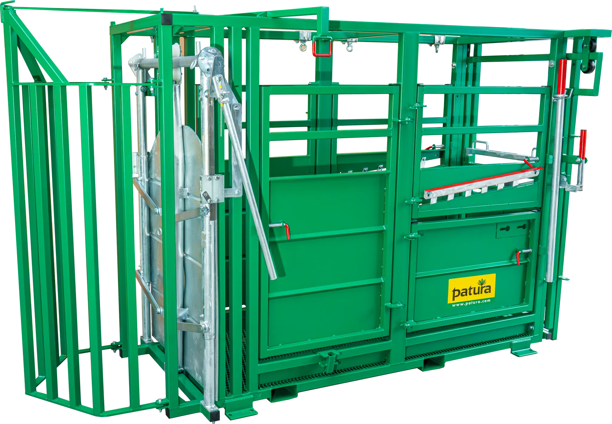 Behandlungsstand A6000 mit Heckschiebetür, Fangkorb 2-flügelig