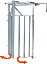 Fangkorb, zweiflügelig mit seitlicher Bedienung