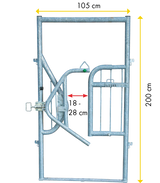 Fanggitter zur Tierbehandlung