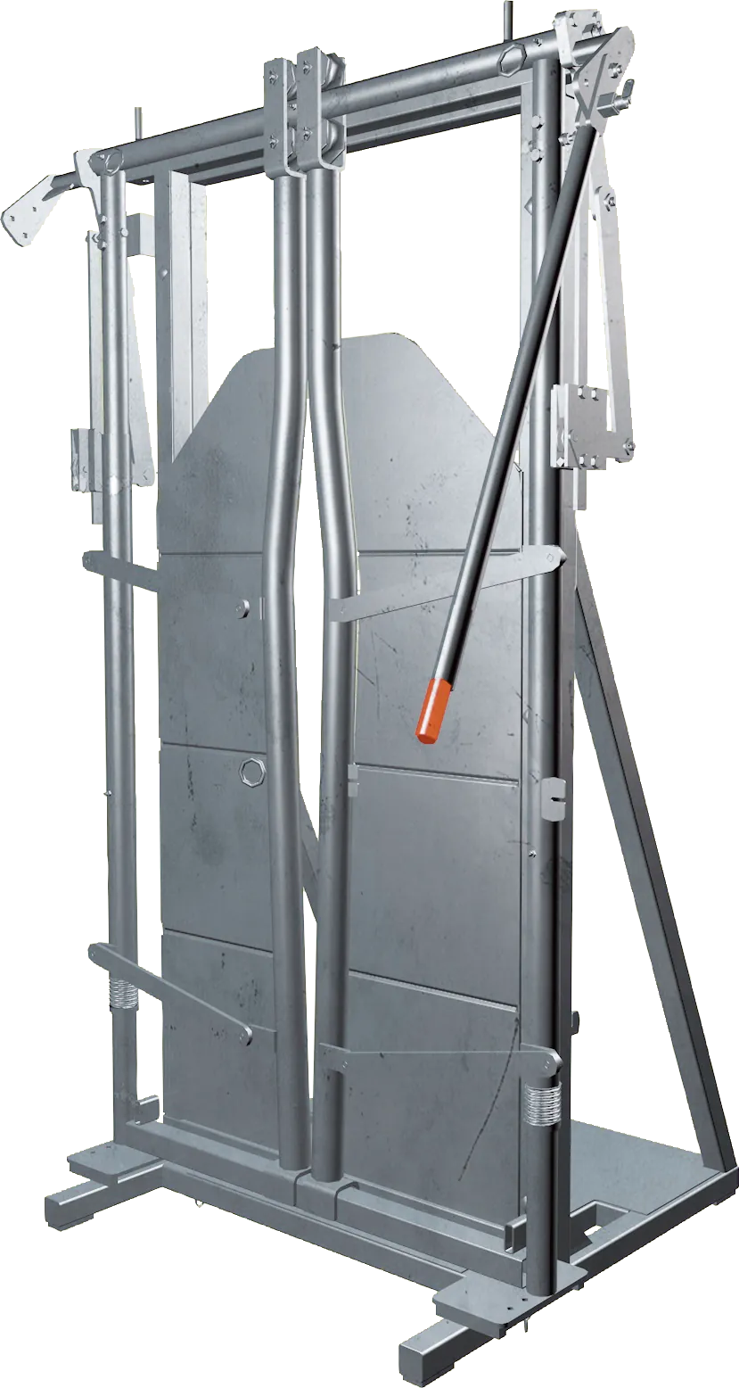 Halsfangvorrichtung A4000 mit Ständer, mit automatischer Bremse