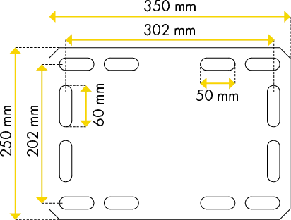 Pfosten d=102 mm, L= 2,25 m für Spaltenboden