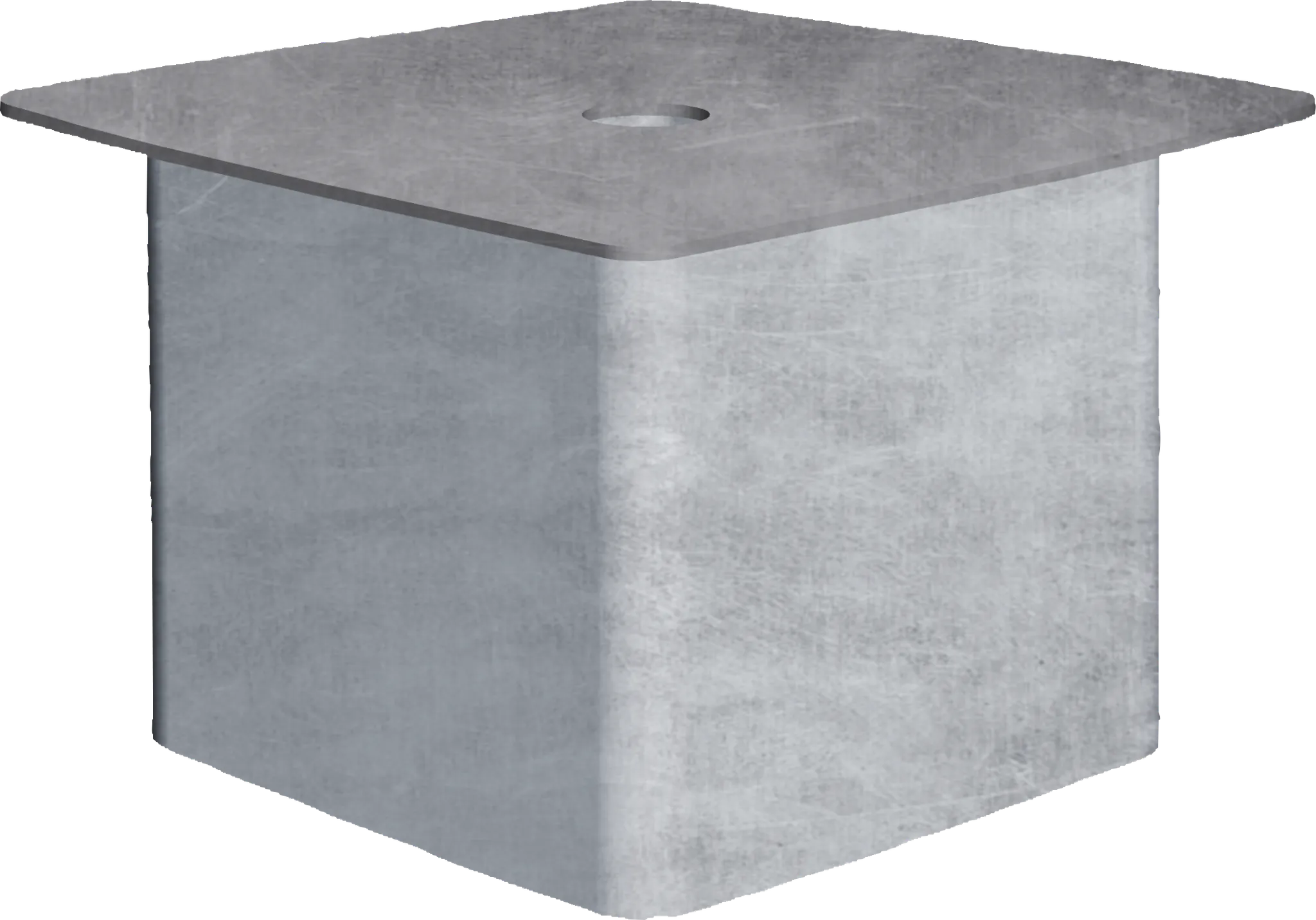 Abdeckung für Einbauhülse Quadrat 90 mm