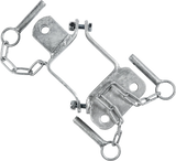 Schelle Quadrat 90 mm, 3 Halter, 1 x parallel, vz